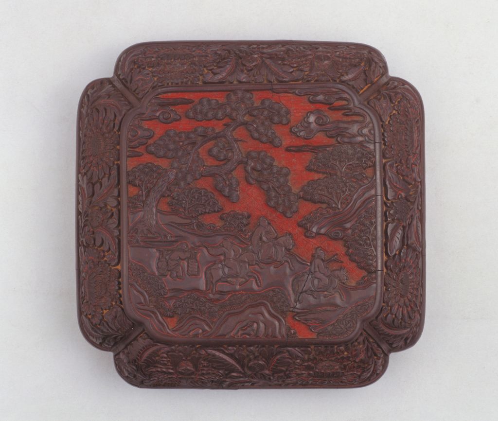 图片[3]-Blackened travel map corner square box-China Archive